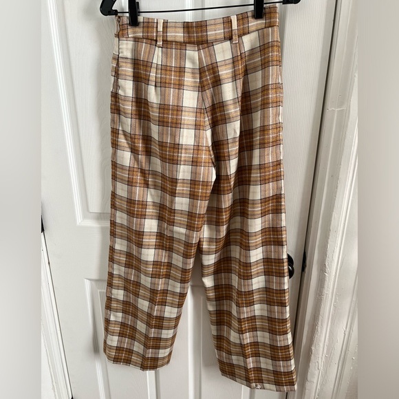 NWT High-Waisted, Plaid Trousers - Picture 6 of 6